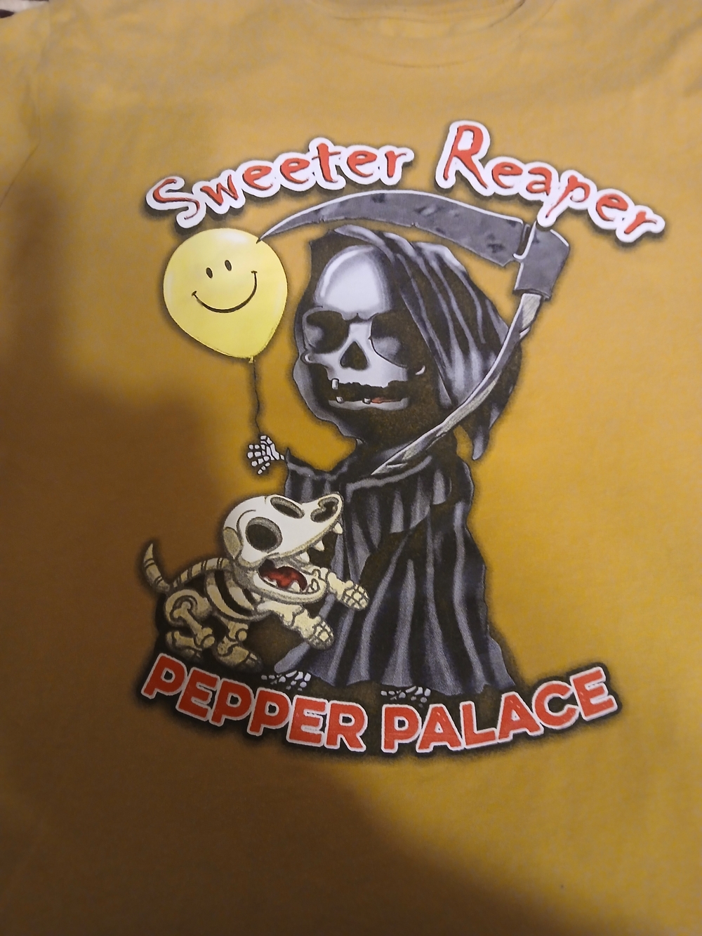 Sweeter Reaper Short Sleeve Graphic Tee - Yellow